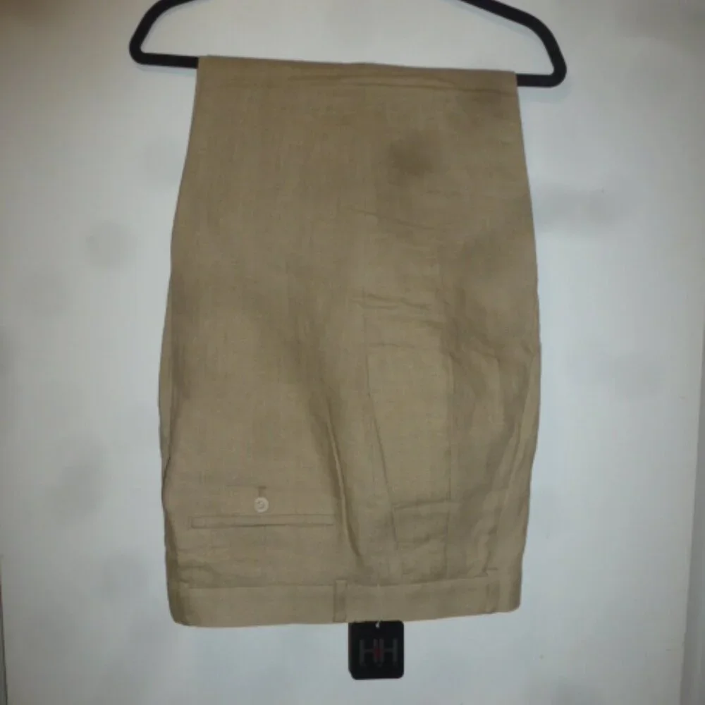 HH Modern Men’s Linen Dress Pants | Size 36x30 | NWT | Pleated | Relaxed Fit